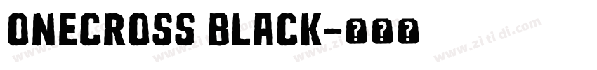 OneCross Black字体转换